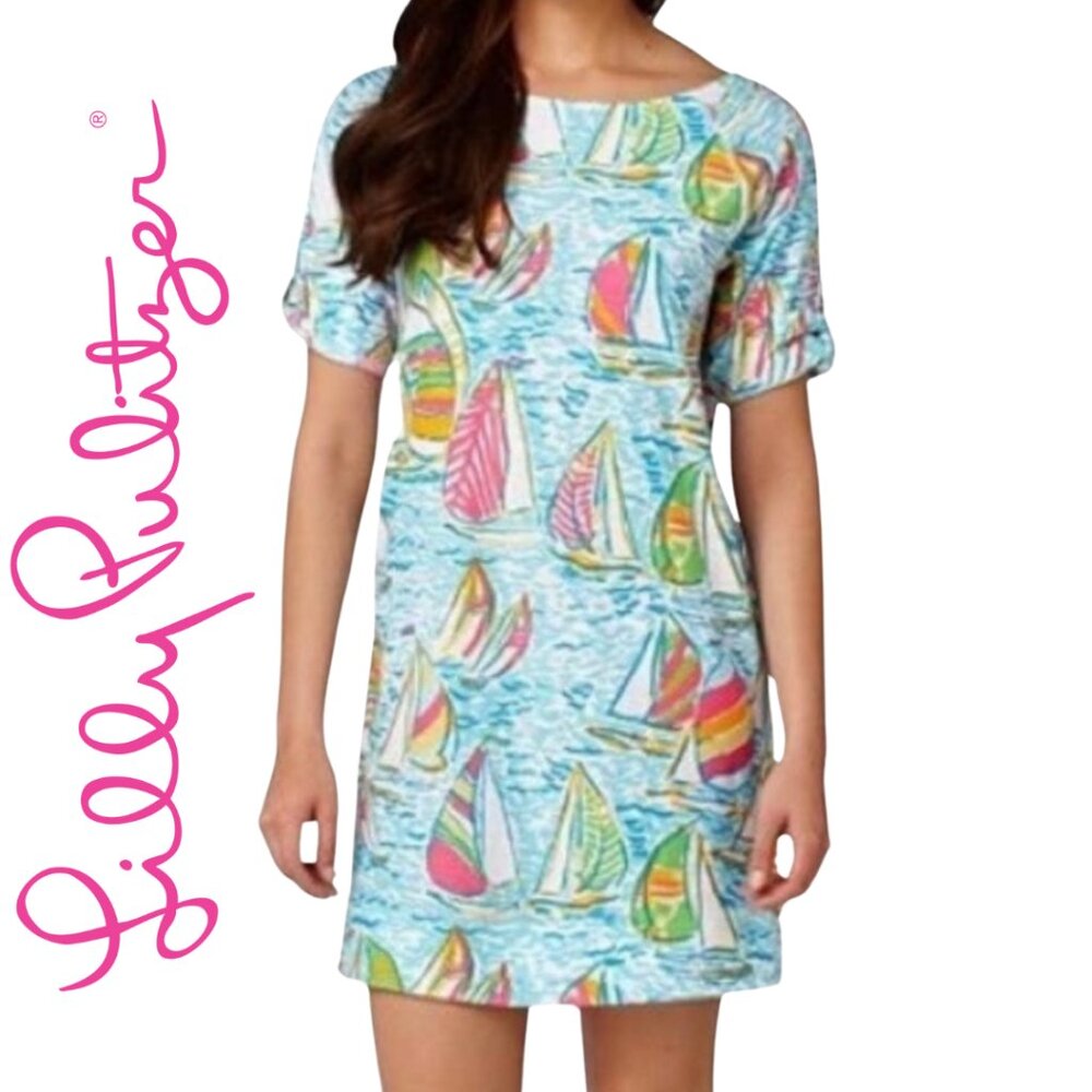 Lilly Pulitzer Multicolor Sailboat Print Dress